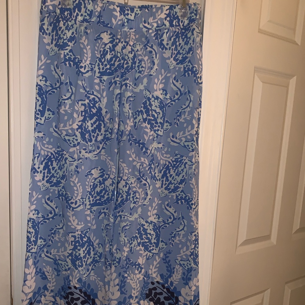 NWOT ocean print Plazzo pants